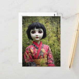 Doll in the Forest Postcard