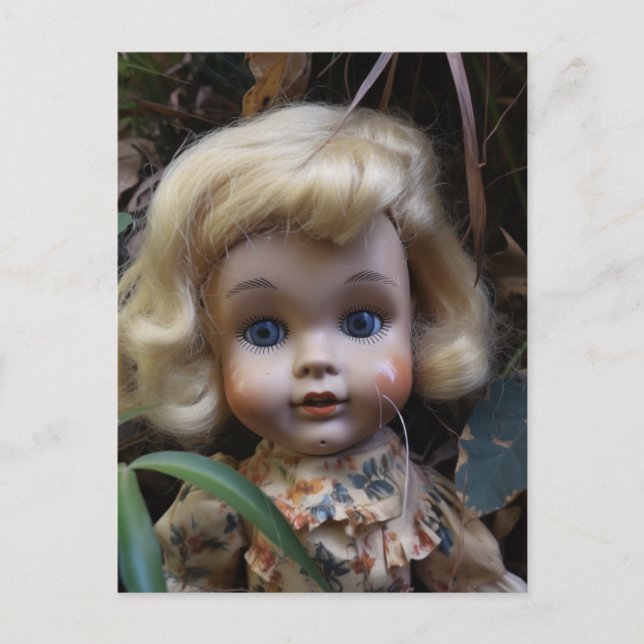 Doll in the Yard Postcard (Front)