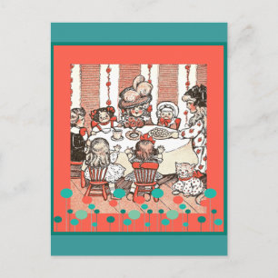 Doll Party Postcard