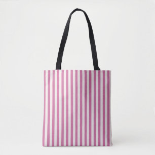 doll pink striped pink stripes tote bag