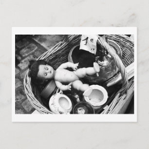 Doll Portrait - Doll at the flea market Postcard