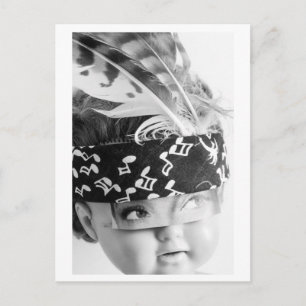 Doll portrait Indian - Mudhead Postcard