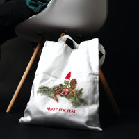 Doll Sitting Between Pine Cone Tote Bag