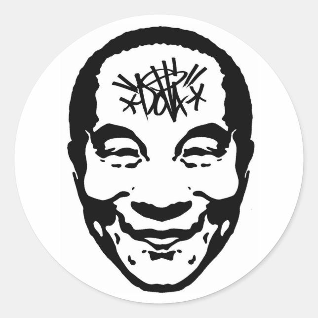 Dolla Lama Classic Round Sticker (Front)