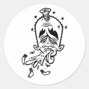 dolla yok yak1 classic round sticker