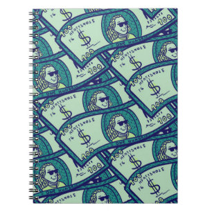 Dollar Banknotes: Seamless Money Pattern Notebook