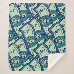 Dollar Banknotes: Seamless Money Pattern Sherpa Blanket