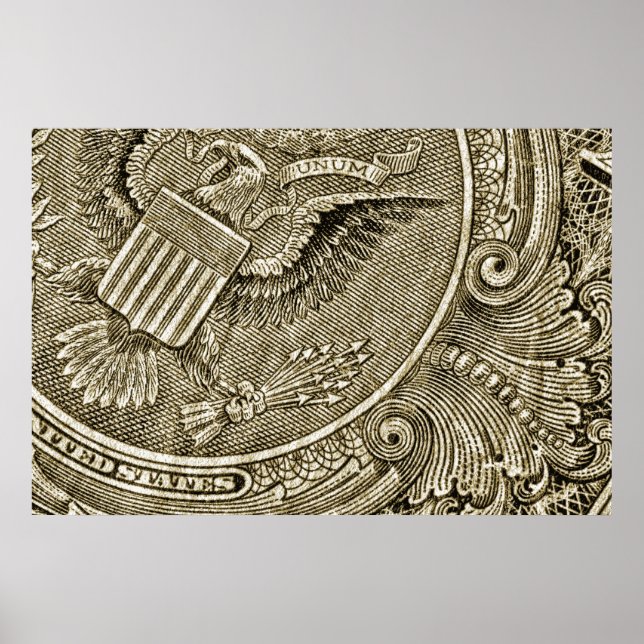 Dollar Bill Macro Poster (Front)