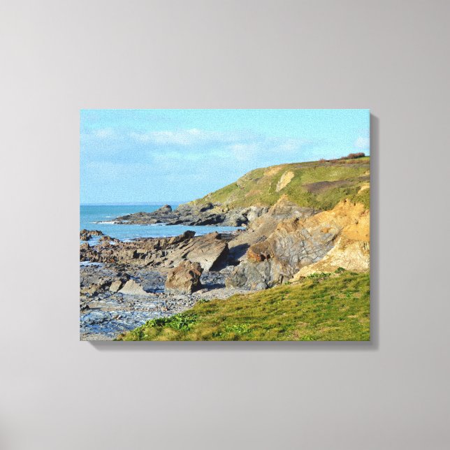 Dollar Cove Cornwall England Poldark Location Canvas Print (Front)
