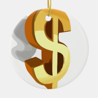 Dollar Image Ceramic Tree Decoration