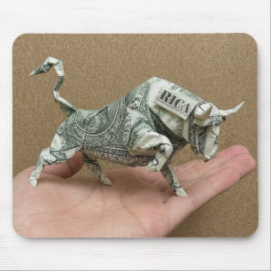Dollar Origami Bull Mouse Mat