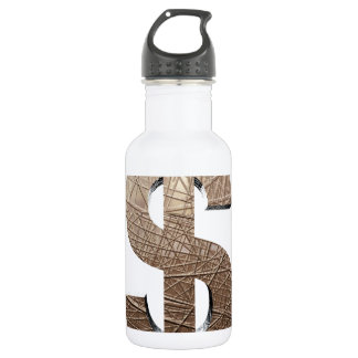 Dollar sign 532 ml water bottle
