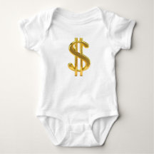 Dollar Sign Baby One-Piece Body Suit