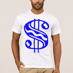 Dollar Sign - Blue T-Shirt