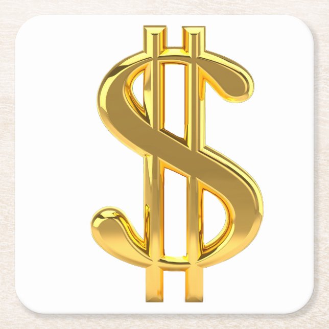 Dollar Sign Coaster (Front)