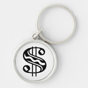 Dollar Sign Key Ring