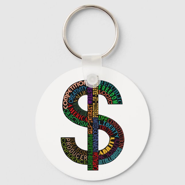 Dollar Sign Keychain (Front)