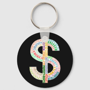 Dollar Sign Keychain