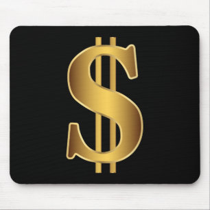 Dollar sign mouse mat