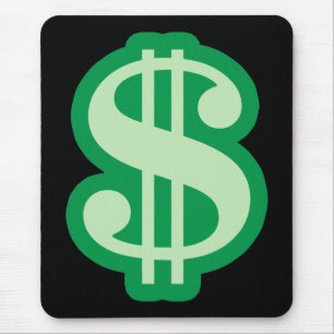 Dollar Sign Mouse Mat