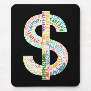 Dollar Sign mouse pad
