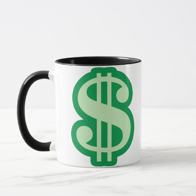 Dollar Sign Mug (Left)