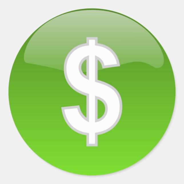 dollar sign stickers (Front)