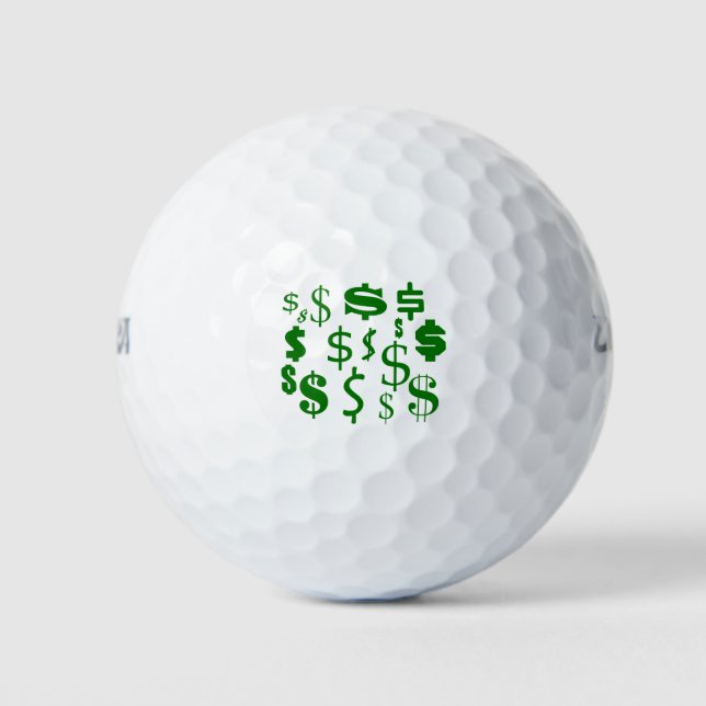 Dollar signs golf balls (Front)