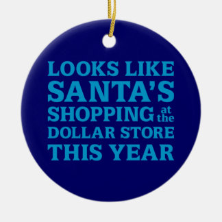Dollar Store Santa Ceramic Tree Decoration