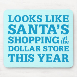 Dollar Store Santa Mouse Mat