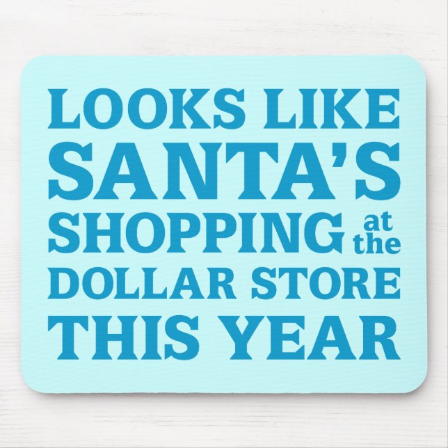Dollar Store Santa Mouse Mat (Front)