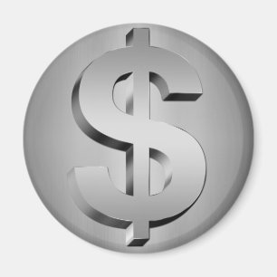 dollar symbol magnet