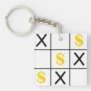 Dollar Tic Tac Toe Key Ring