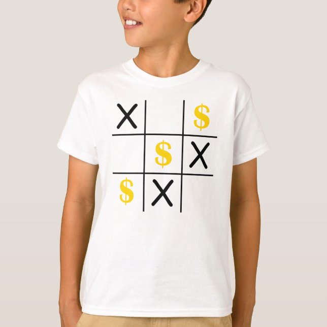 Dollar Tic Tac Toe T-Shirt (Front)