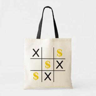 Dollar Tic Tac Toe Tote Bag