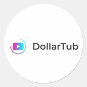 DOLLAR TUB CLASSIC ROUND STICKER