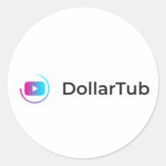 DOLLAR TUB CLASSIC ROUND STICKER