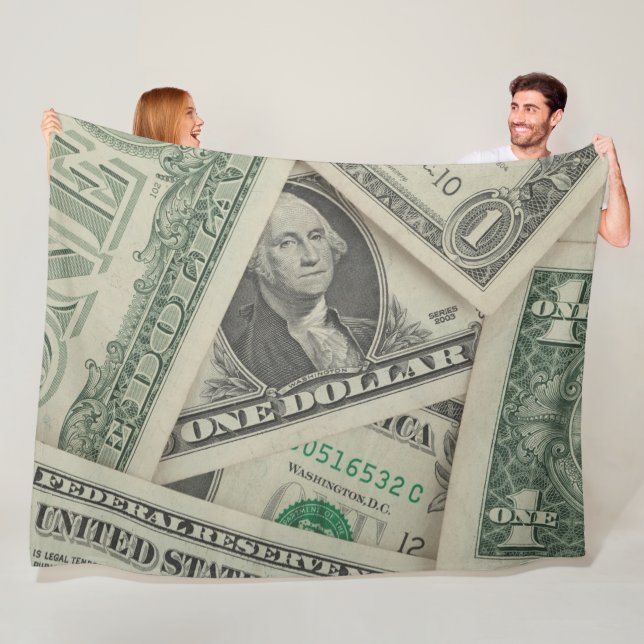 DOLLARS FLEECE BLANKET (In Situ)