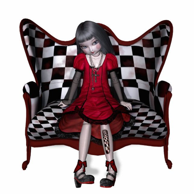 Dollhouse Statue Standing Photo Sculpture (Front)