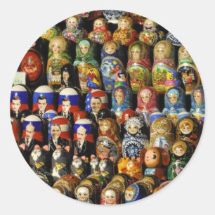 Dolls Classic Round Sticker