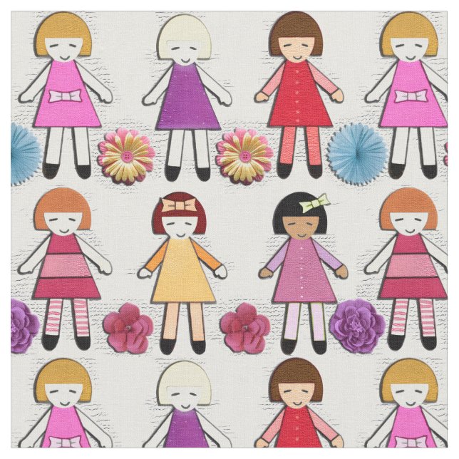 Dolls Fabric (Close Up)