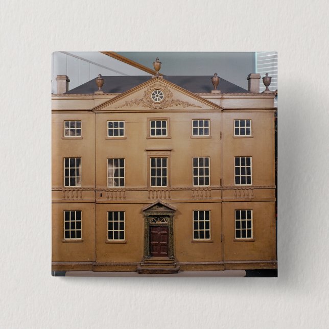 Doll's house, Neo-Classical Adam Style, c.1810 15 Cm Square Badge (Front)