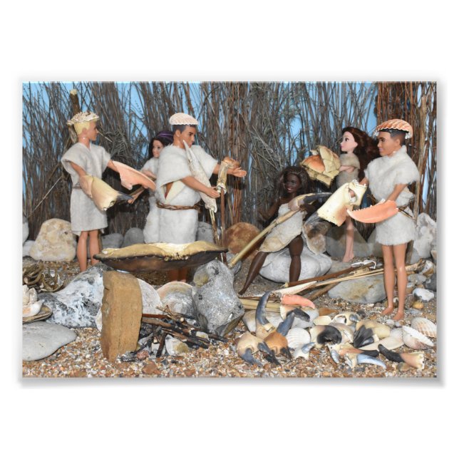 Dolls in Prehistoric times. Photo Print (Front)