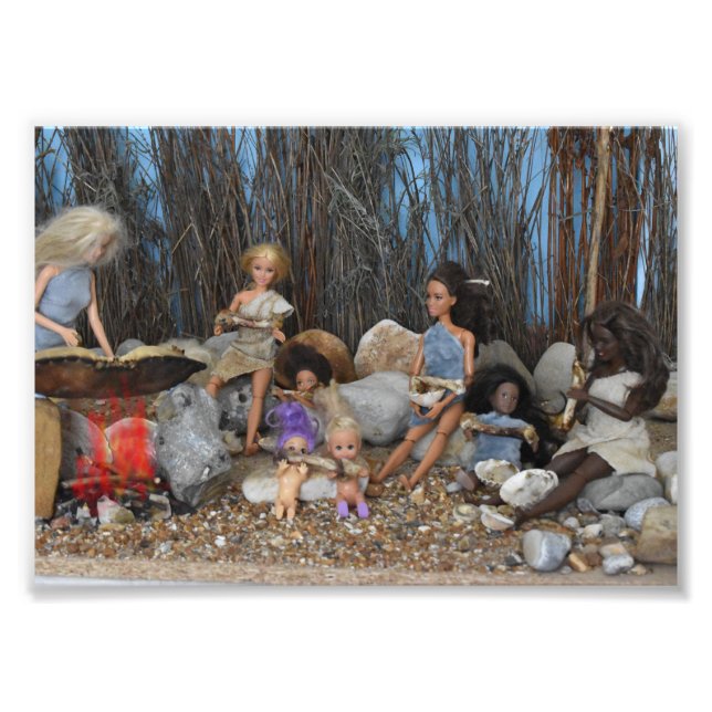 Dolls in Prehistoric times. Photo Print (Front)