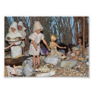 Dolls in Prehistoric times. Photo Print