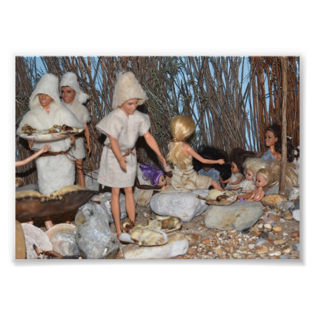 Dolls in Prehistoric times. Photo Print (Front)