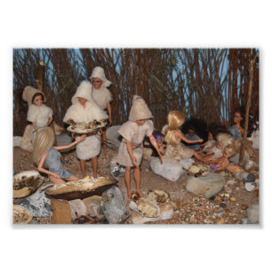 Dolls in Prehistoric times. Photo Print