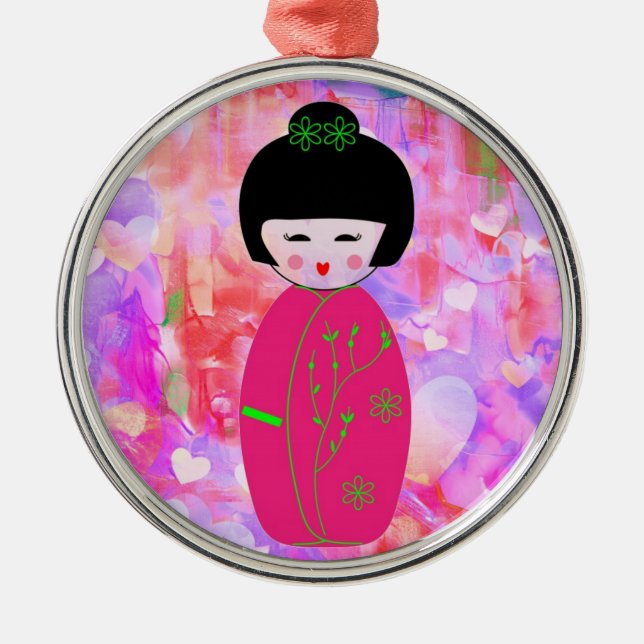 Dolls Metal Tree Decoration (Front)