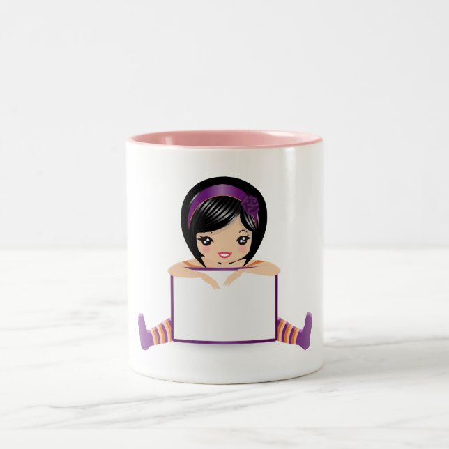 dolls sign full Two-Tone coffee mug (Center)
