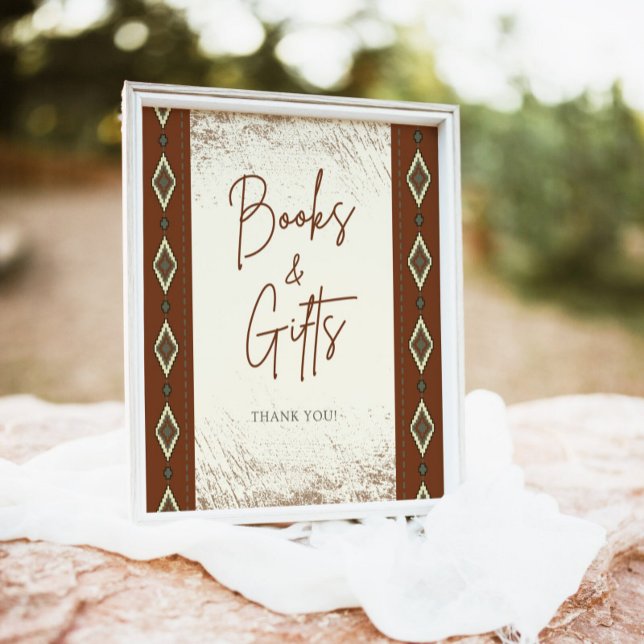 DOLLY Aztec Rustic Western Books And Gifts Sign (Creator Uploaded)